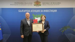 СЕРТИФИКАТ КЛАС А ЗА ИНВЕСТИЦИОННИЯ ПРОЕКТ НА „КРЕЗ“ ЕООД В ГРАД СТРЕЛЧА