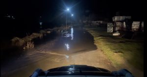 Част от улица в Драгиново е залята