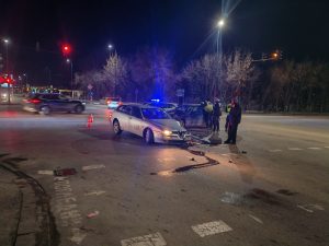 Катастрофа блокира частично движението на кръстовище в Пазарджик