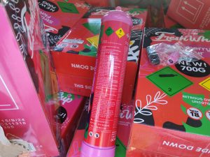 Иззеха флакони с райски газ