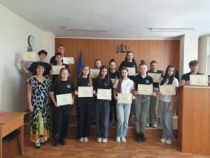 Заключителна среща с учениците от ПГИМ в Административен съд-Пазарджик